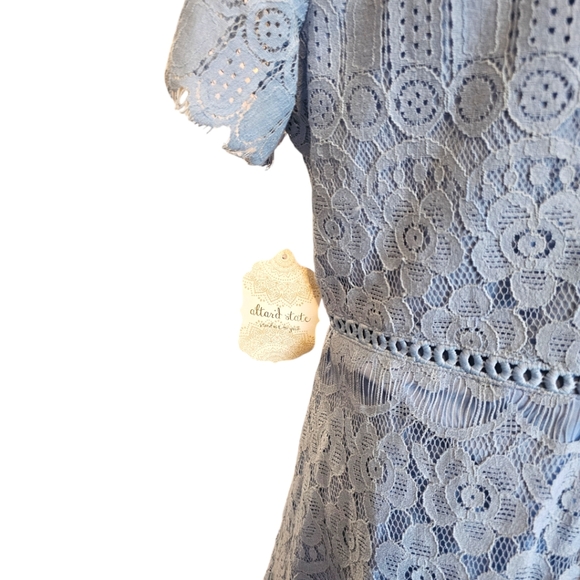 Alter'd State Light Blue Lace Mini Dress Size Large NWT - Picture 3 of 4